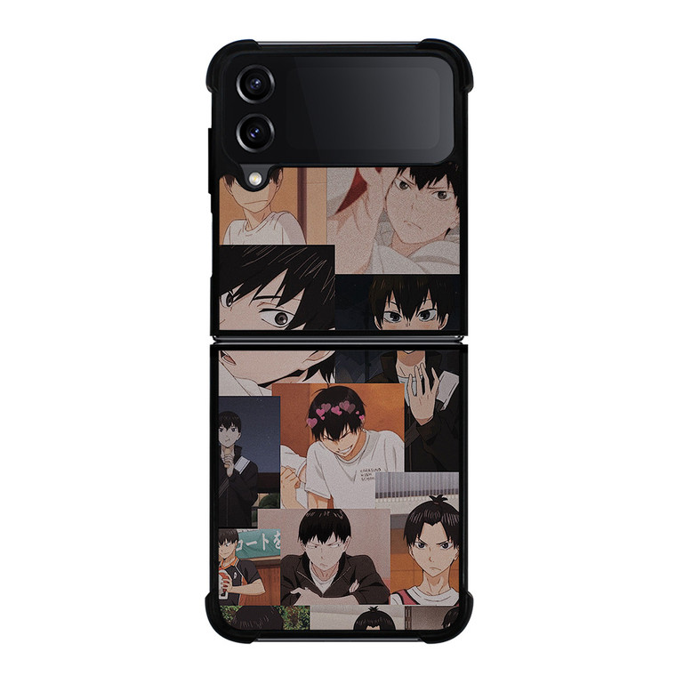 TOBIO KAGEYAMA HAIKYUU ANIME COLLAGE Samsung Galaxy Z Flip 4 Case Cover