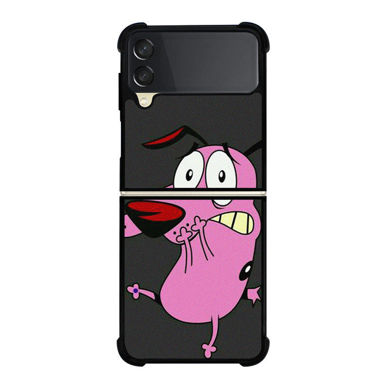 COURAGE THE COWARDLY DOG PINK Samsung Galaxy Z Flip 3 Case Cover