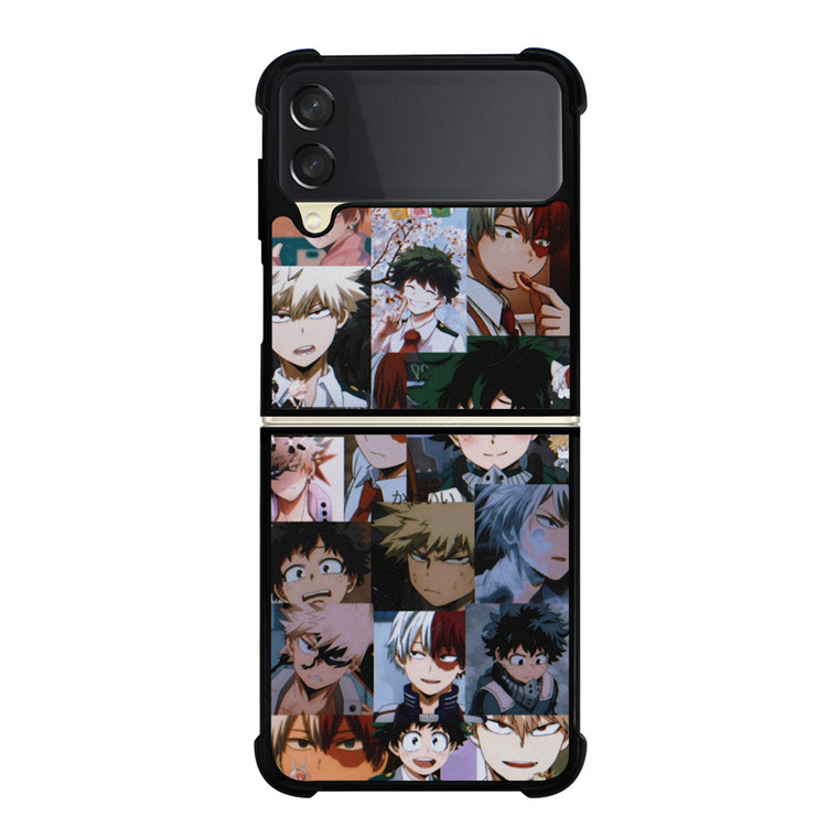 DEKU TODOROKI BAKUGO MY HERO ACADEMIA COLLAGE Samsung Galaxy Z Flip 3 Case Cover