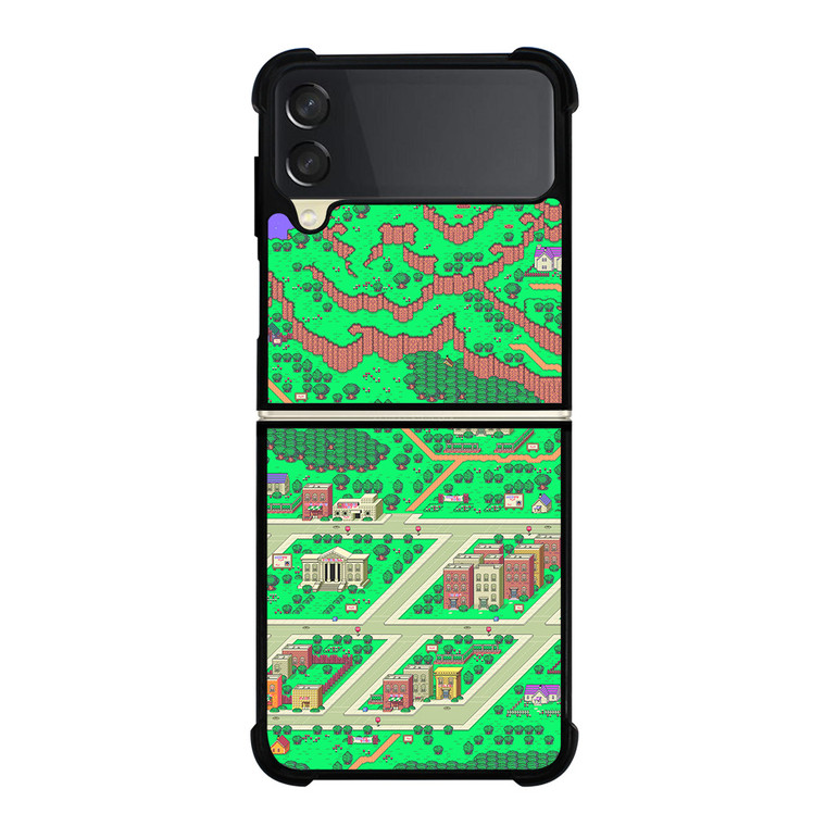 EARTHBOUND GAMES MAP Samsung Galaxy Z Flip 3 Case Cover