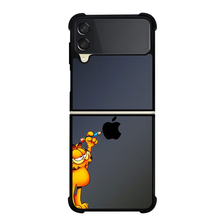 GARFIELD CAT APPLE LOGO Samsung Galaxy Z Flip 3 Case Cover