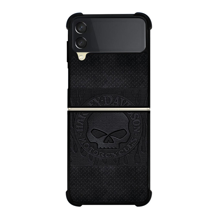 HARLEY DAVIDSON MOTOR FULL METAL Samsung Galaxy Z Flip 3 Case Cover