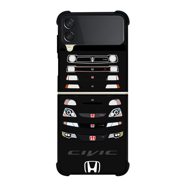 HONDA CIVIC GRILL REVOLUTION Samsung Galaxy Z Flip 3 Case Cover