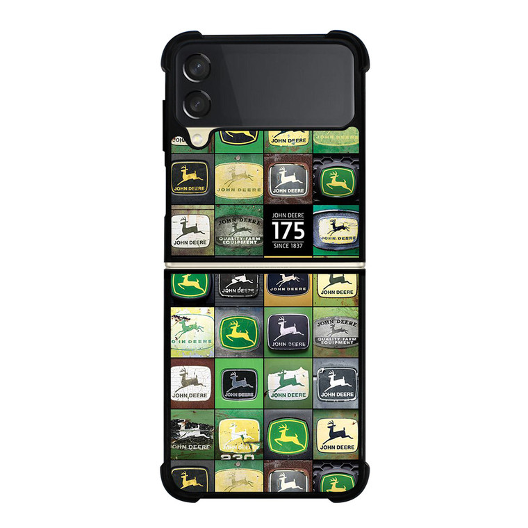 JOHN DEERE EMBLEM COLLAGE Samsung Galaxy Z Flip 3 Case Cover