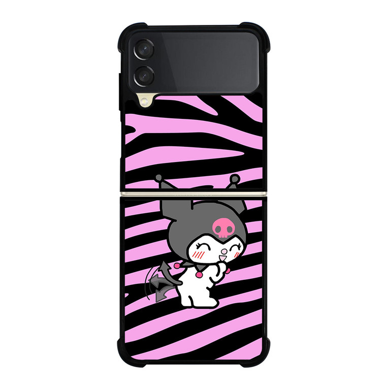 KUROMI ZEBRA PATTERN Samsung Galaxy Z Flip 3 Case Cover