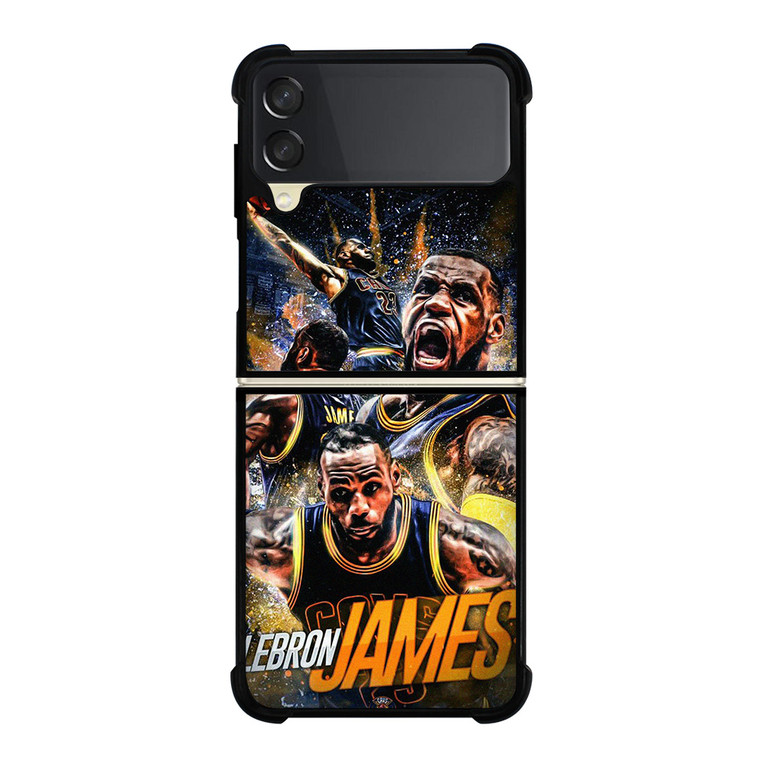 LEBRON JAMES CELEVELAND CAVALIERS POSTER Samsung Galaxy Z Flip 3 Case Cover