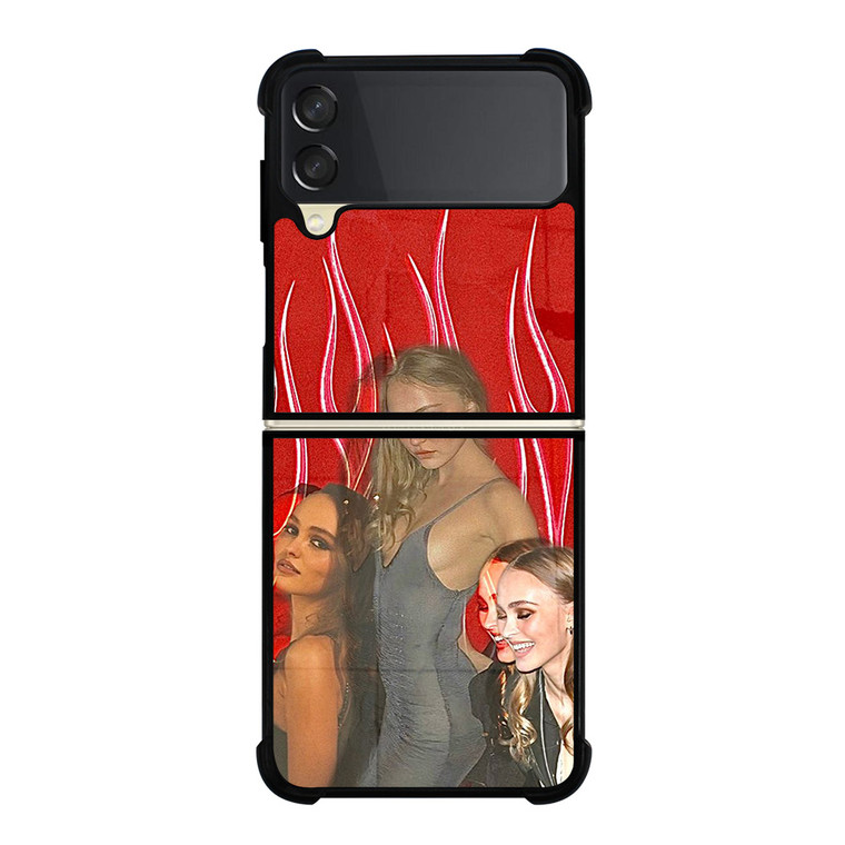 LILY ROSE DEPP COLLAGE Samsung Galaxy Z Flip 3 Case Cover