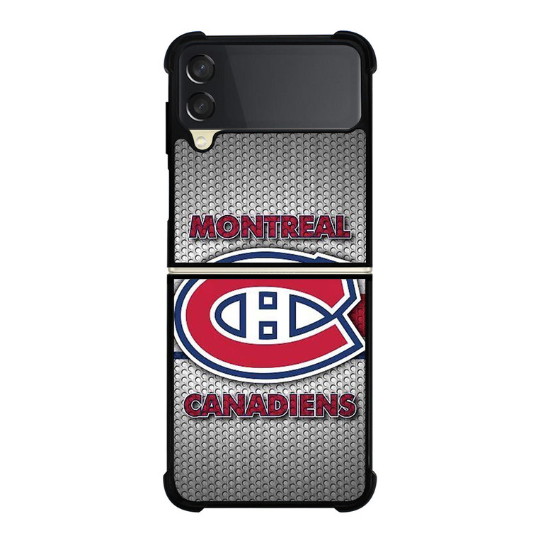 MONTREAL CANADIENS NHL METAL LOGO Samsung Galaxy Z Flip 3 Case Cover