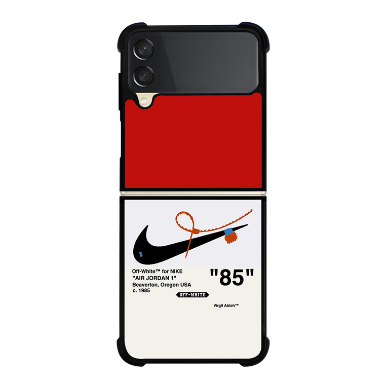 NIKE AIR JORDAN 1OFF WHITE RED Samsung Galaxy Z Flip 3 Case Cover