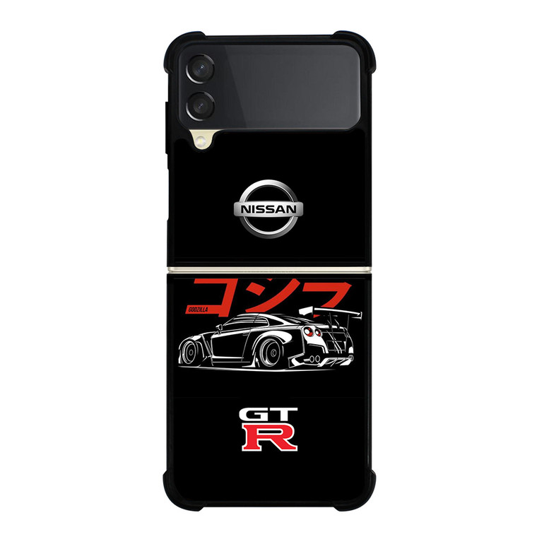 NISSAN GTR GODZILLA JAPAN VECTOR Samsung Galaxy Z Flip 3 Case Cover