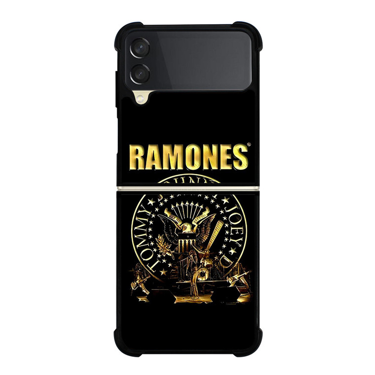 RAMONES ROCK BAND GOLD LOGO Samsung Galaxy Z Flip 3 Case Cover
