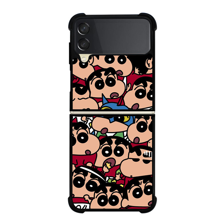 SHINCHAN CARTOON COLLAGE Samsung Galaxy Z Flip 3 Case Cover