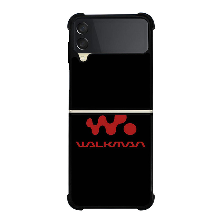 SONY WALKMAN LOGO BLACK Samsung Galaxy Z Flip 3 Case Cover