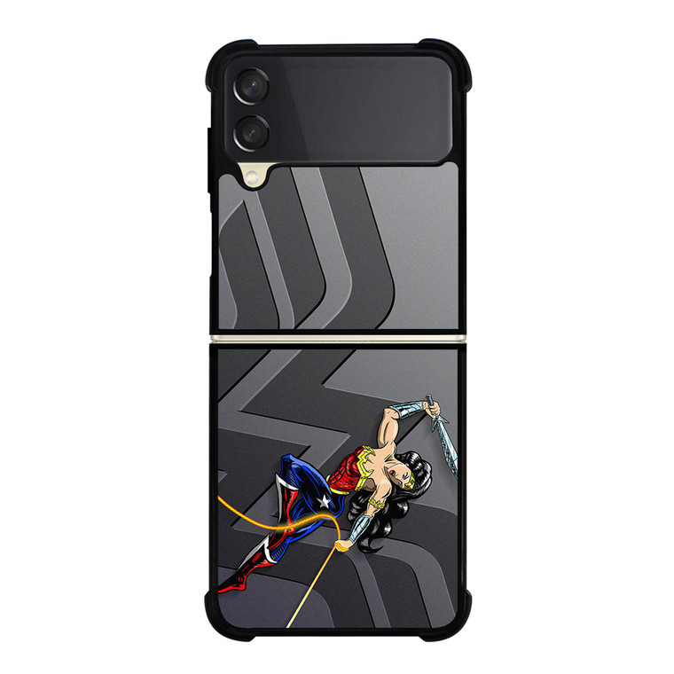 WONDER WOMAN KIDS CARTOON Samsung Galaxy Z Flip 3 Case Cover