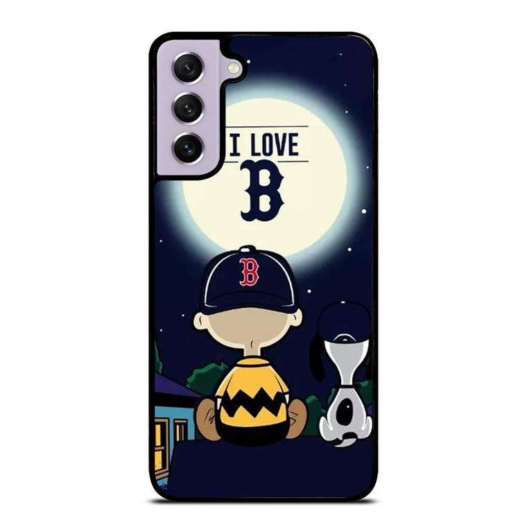 BOSTON RED SOX CHARLIE BROWN SNOOPY Samsung Galaxy S21 FE Case Cover