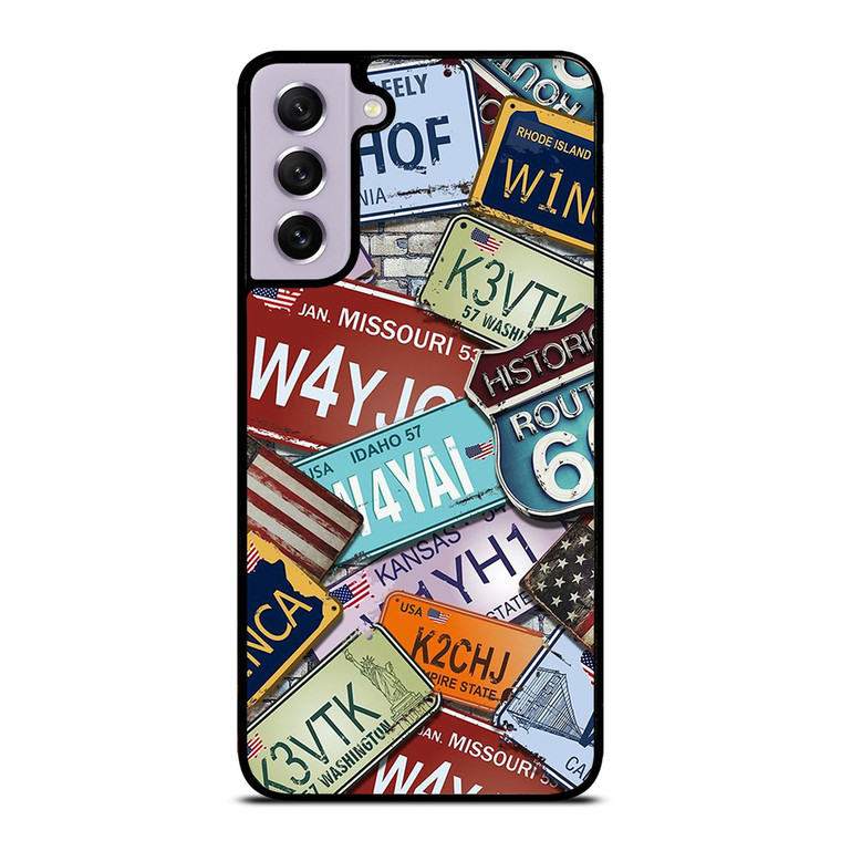 CLASSIC AMERICAN CAR PLATE Samsung Galaxy S21 FE Case Cover