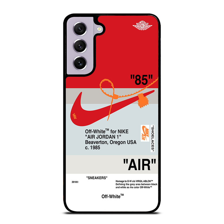 NIKE AIR JORDAN 1 OFF WHITE RED Samsung Galaxy S21 FE Case Cover