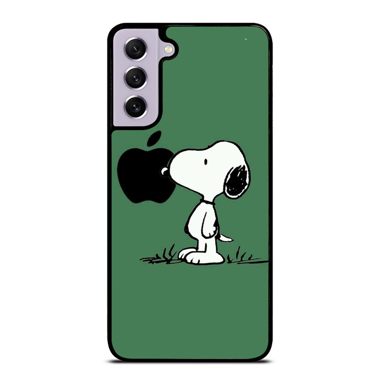 PEANUTS SNOOPY DOG APPLE LOGO Samsung Galaxy S21 FE Case Cover PEANUTS SNOOPY DOG APPLE LOGO Samsung Galaxy S21 FE Case Cover