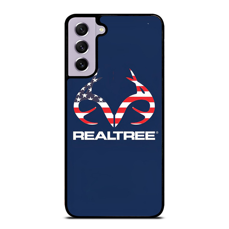 REALTREE USA FLAG LOGO Samsung Galaxy S21 FE Case Cover REALTREE USA FLAG LOGO Samsung Galaxy S21 FE Case Cover