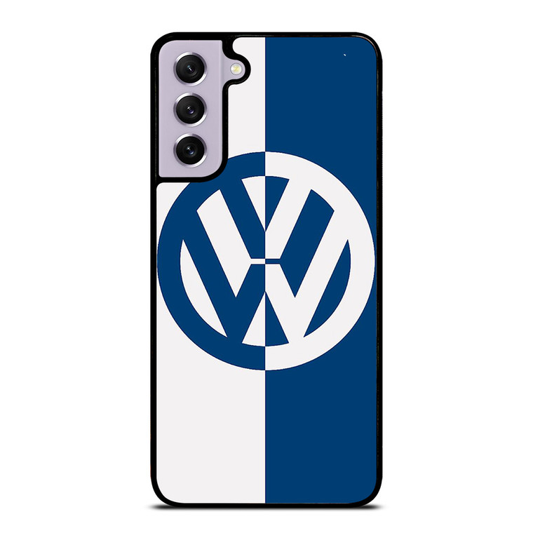 VW VOLKSWAGEN SLICED BLUE LOGO Samsung Galaxy S21 FE Case Cover