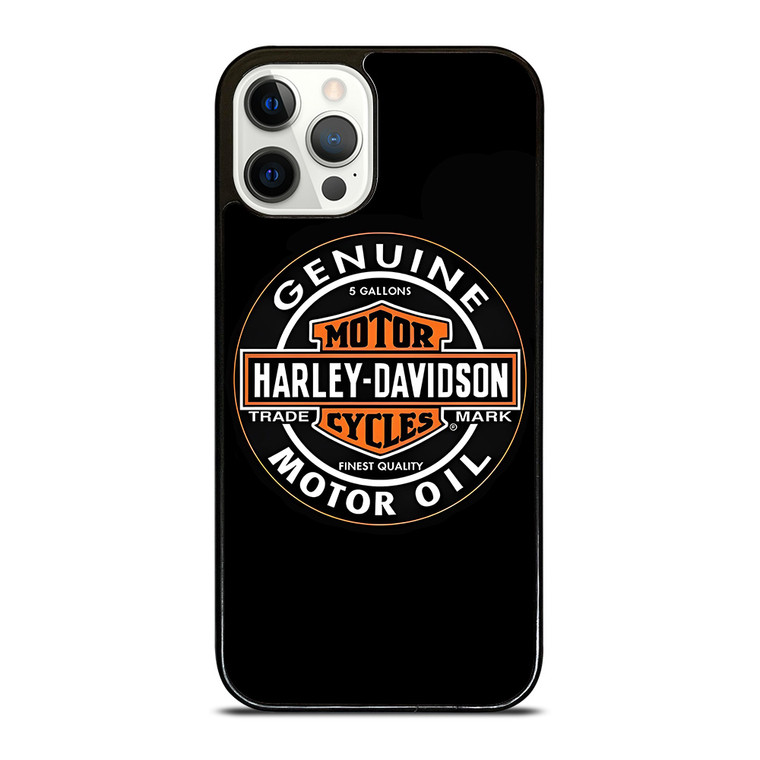 HARLEY DAVIDSON MOTOR OIL BADGE  iPhone 12 Pro Case Cover