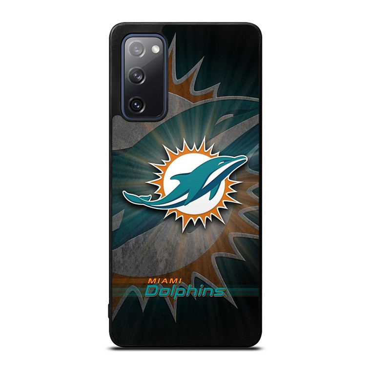 MIAMI DOLPHINS FOOTBALL METAL LOGO Samsung Galaxy S20 FE Case Cover