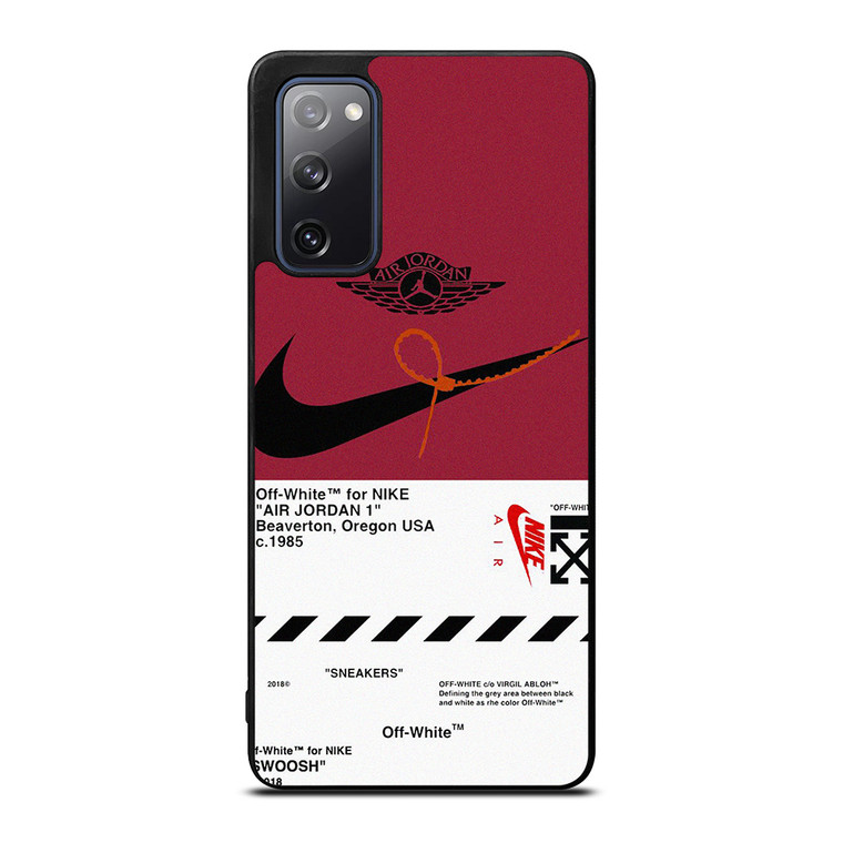 NIKE SWOOSH AIR JORDAN OFF WHITE Samsung Galaxy S20 FE Case Cover
