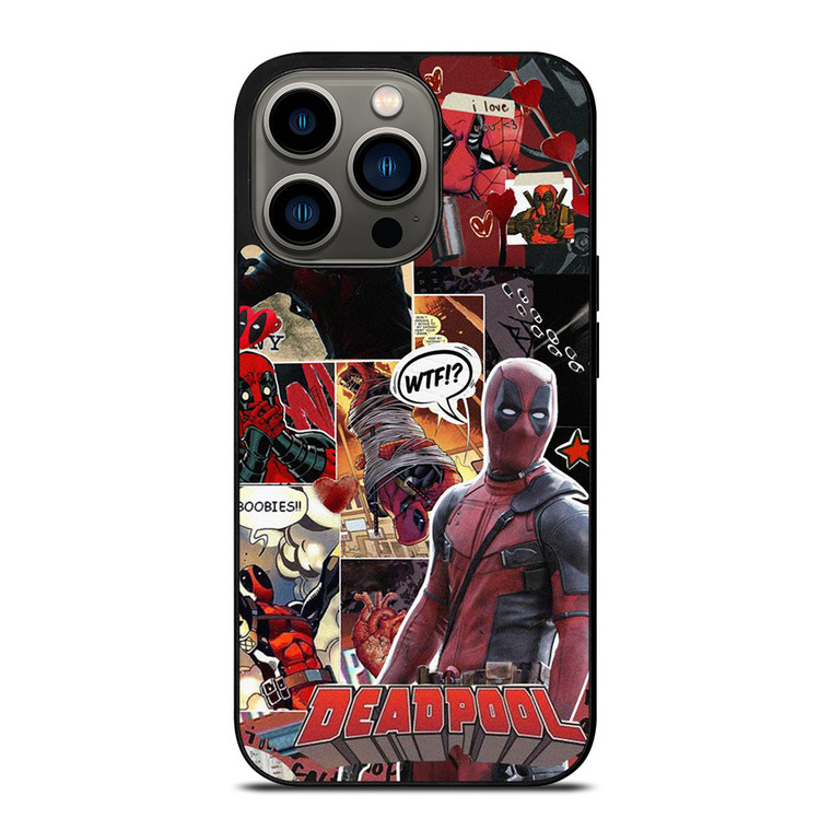 DEADPOOL SUPERHERO COLLAGE iPhone 13 Pro Case Cover