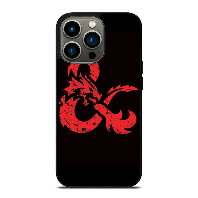 DUNGEONS AND DRAGONS LOGO BLACK iPhone 13 Pro Case Cover