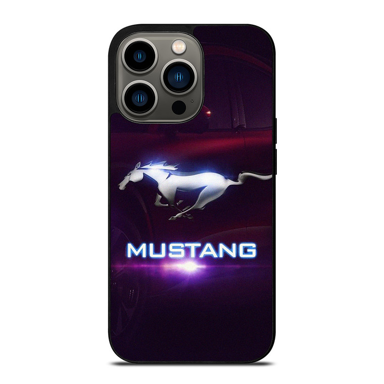 FORD MUSTANG LOGO METAL EMBLEM iPhone 13 Pro Case Cover