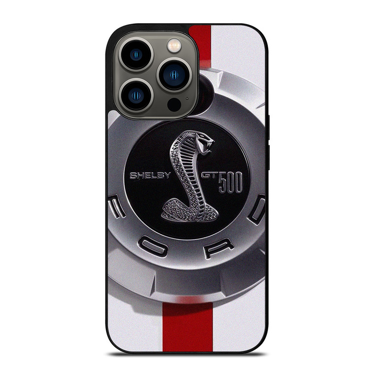 FORD MUSTANG SHELBY GT 500 STRIPE EMBLEM iPhone 13 Pro Case Cover