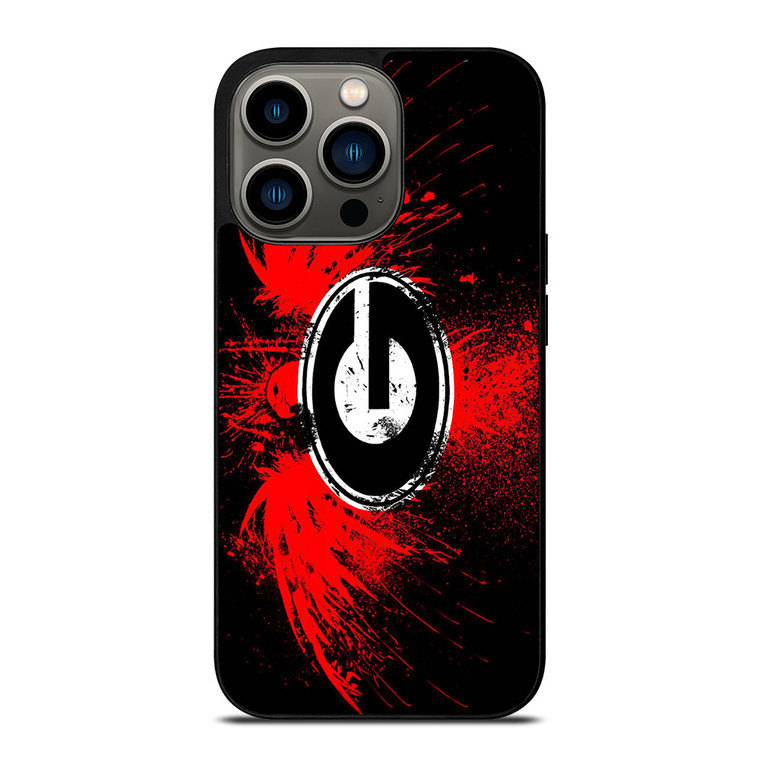 GEORGIA BULLDOGS BASKETBALL LOGO iPhone 13 Pro Case Cover