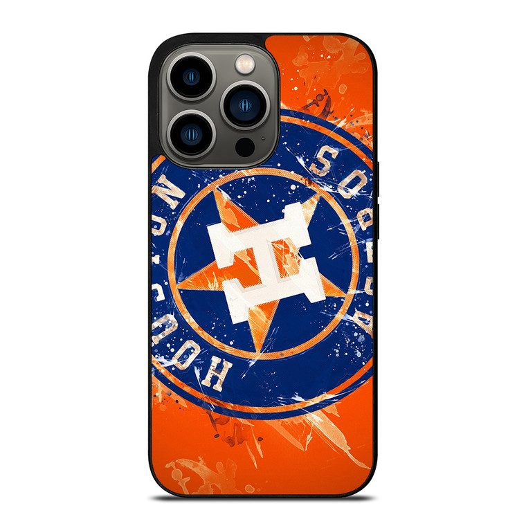 HOUSTON ASTROS BASEBALL BRUSHED SYMBOL iPhone 13 Pro Case Cover