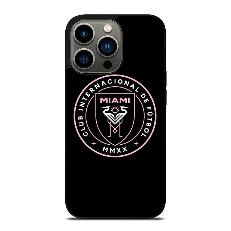 INTER MIAMI FOOTBALL BLACK LOGO iPhone 13 Pro Case Cover