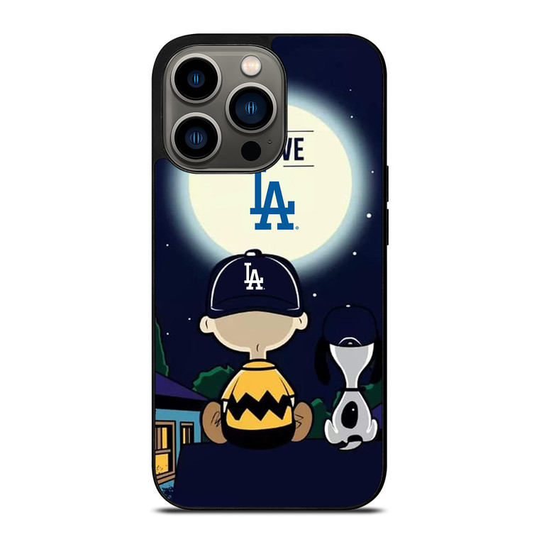 LOS ANGELES DODGERS CHARLIE BROWN SNOOPY iPhone 13 Pro Case Cover