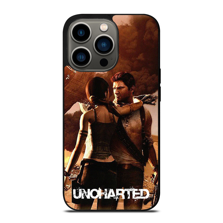 NATHAN DRAKE LARA CROFT UNCHARTED iPhone 13 Pro Case Cover