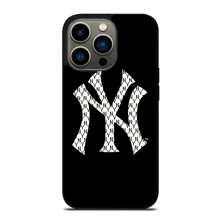 NEW YORK YANKEES NY LOGO PATTERN iPhone 13 Pro Case Cover NEW YORK YANKEES NY LOGO PATTERN iPhone 13 Pro Case Cover