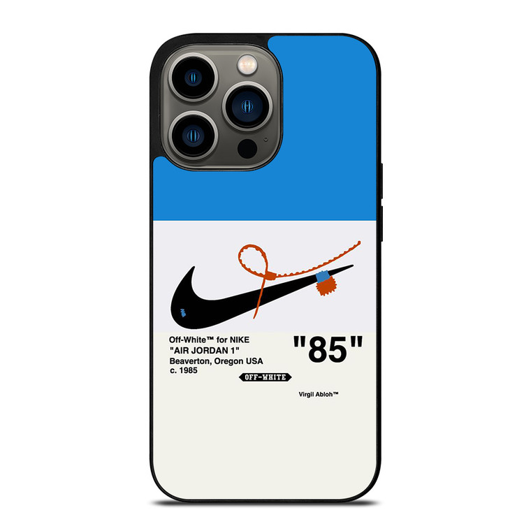 NIKE AIR JORDAN 1OFF WHITE BLUE iPhone 13 Pro Case Cover NIKE AIR JORDAN 1OFF WHITE BLUE iPhone 13 Pro Case Cover