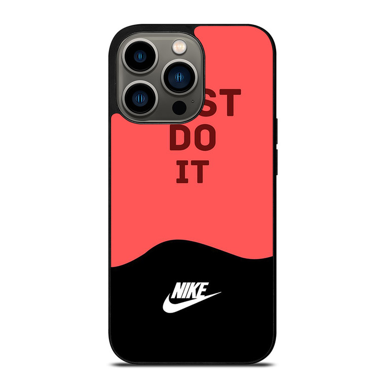 NIKE JUST DO IT SOLID RED iPhone 13 Pro Case Cover