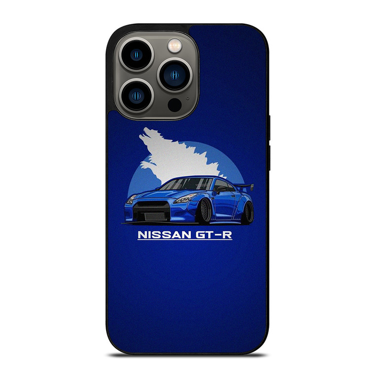 NISSAN GTR CODZILLA CARTOON iPhone 13 Pro Case Cover