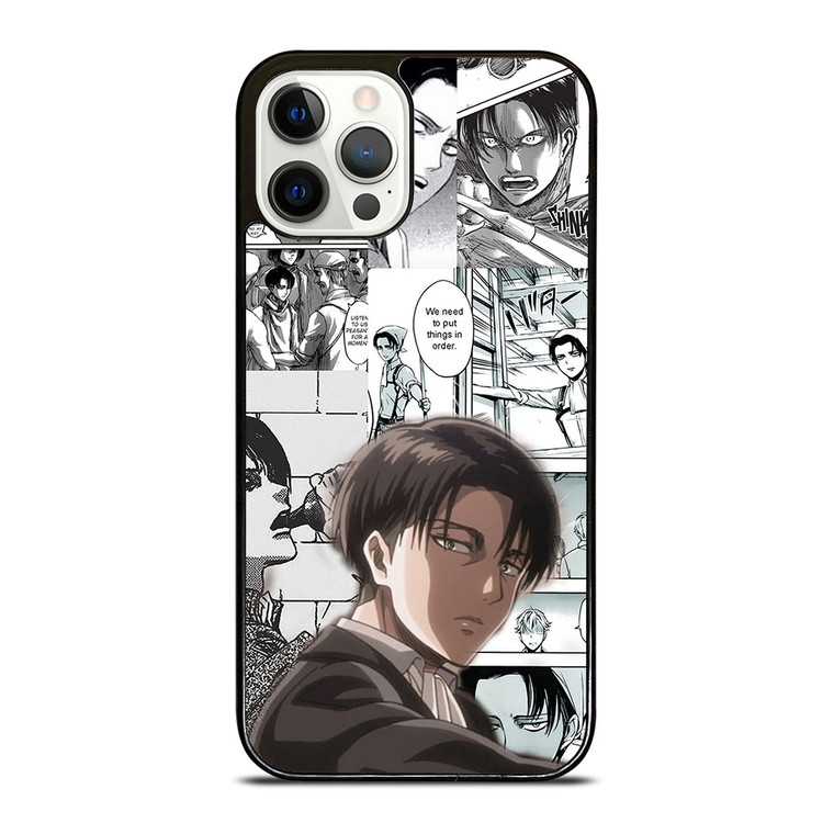 LEVI ACKERMAN ATTACK ON TITANS MANGA  iPhone 12 Pro Case Cover