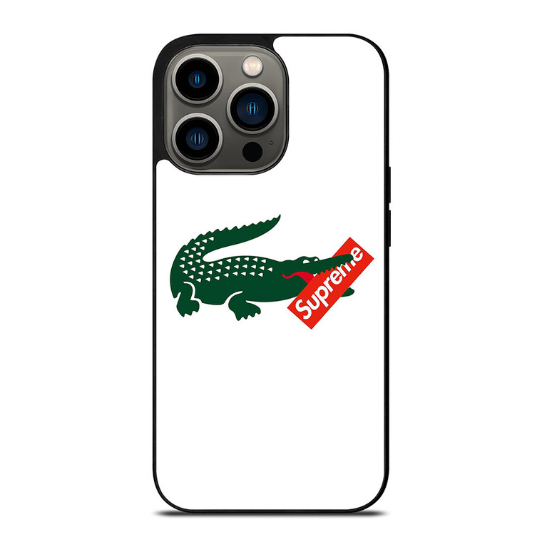 SUPREME LACOSTE COLLAB iPhone 13 Pro Case Cover SUPREME LACOSTE COLLAB iPhone 13 Pro Case Cover