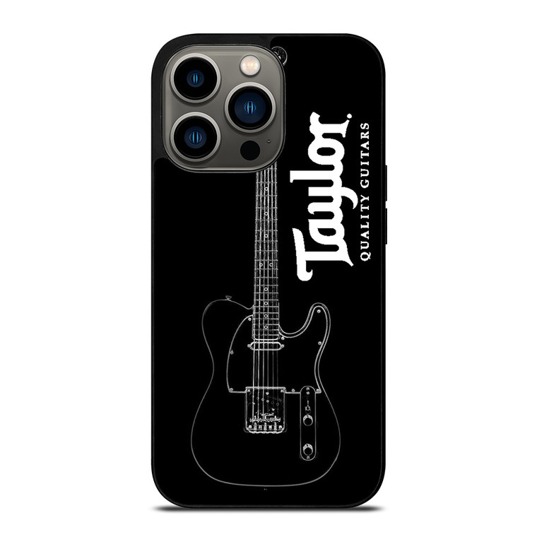 TAYLOR GUITARS BLACK LOGO iPhone 13 Pro Case Cover