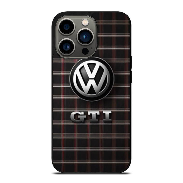 VW VOLKSWAGEN GTI METAL EMBLEM iPhone 13 Pro Case Cover