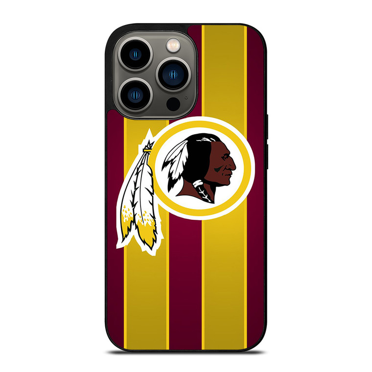 WASHINGTON REDSKINS STRIPE LOGO iPhone 13 Pro Case Cover