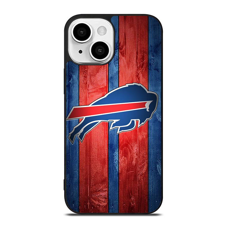 BUFFALO BILLS NFL WOOD LOGO iPhone 13 Mini Case Cover