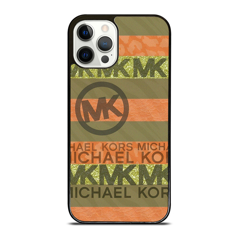 MICHAEL KORS PEACH STRIPE  iPhone 12 Pro Case Cover MICHAEL KORS PEACH STRIPE  iPhone 12 Pro Case Cover