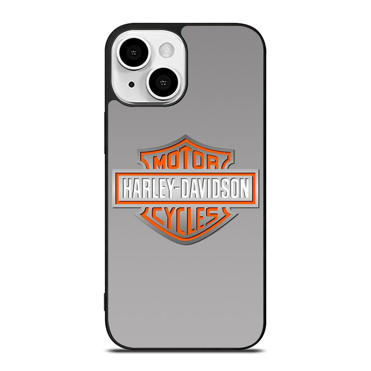 HARLEY DAVIDSON MOTOR GREY LOGO iPhone 13 Mini Case Cover