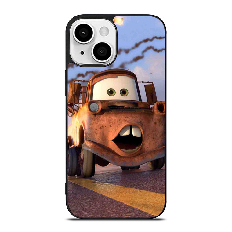 MATER FUNNY FACE CARS iPhone 13 Mini Case Cover
