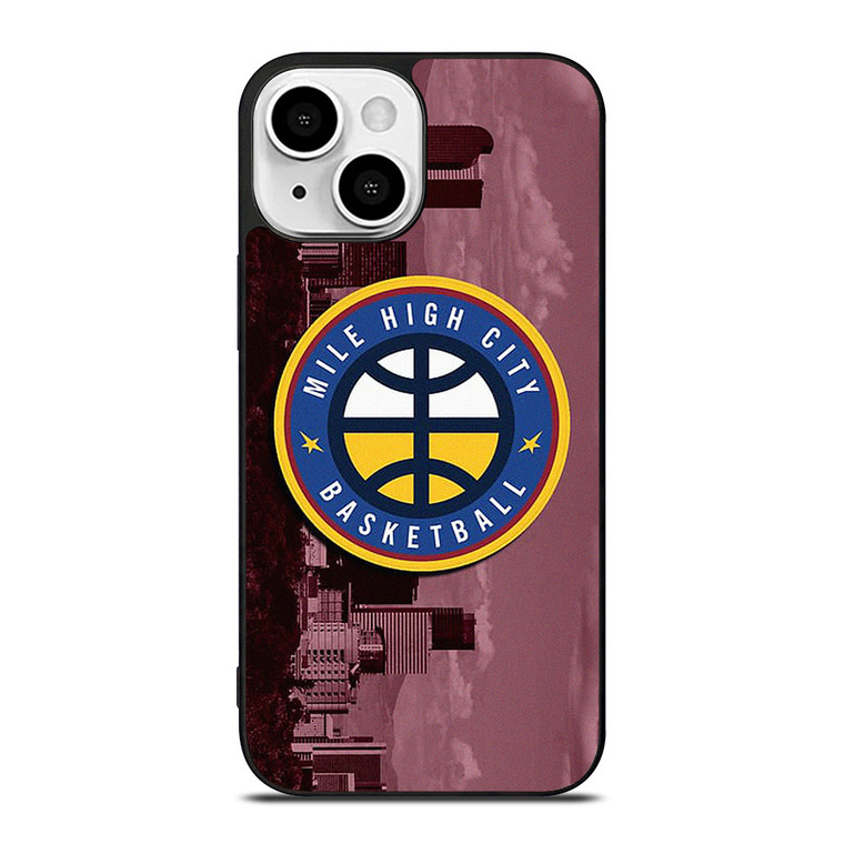 MILE HIGH CITY BASKETBALL BADGE iPhone 13 Mini Case Cover MILE HIGH CITY BASKETBALL BADGE iPhone 13 Mini Case Cover